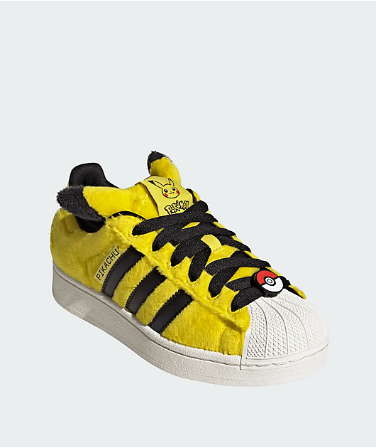 adidas x Pokémon Kids Superstar II Pikachu Yellow Shoes