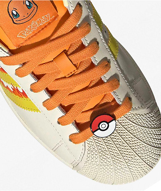 adidas x Pokémon Superstar II Charmander White & Orange Shoes