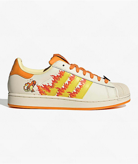 adidas x Pokémon Superstar II Charmander White & Orange Shoes