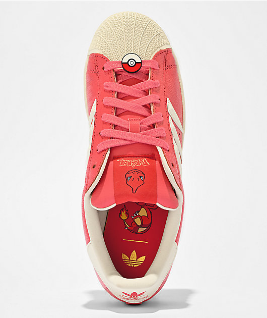adidas x Pokémon Superstar II Charmeleon Orange & White Shoes