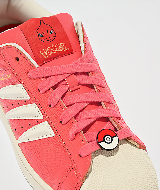 adidas x Pokémon Superstar II Charmeleon Orange & White Shoes