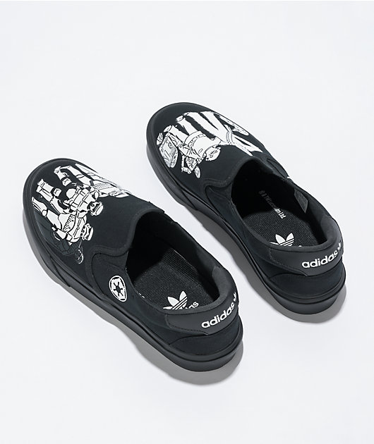 Sister unrelated Baffle adidas x Star Wars Court Rally Black Slip-On Shoes
