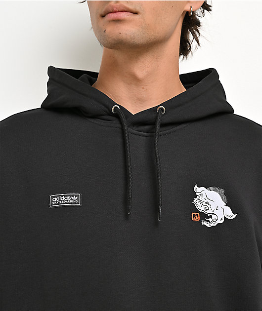 adidas x Temple Of Skate Foo Dog Black Hoodie