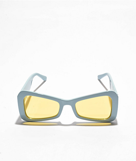 dime. x Kali Uchis Blue & Yellow Polarized Sunglasses | Zumiez display picture 3