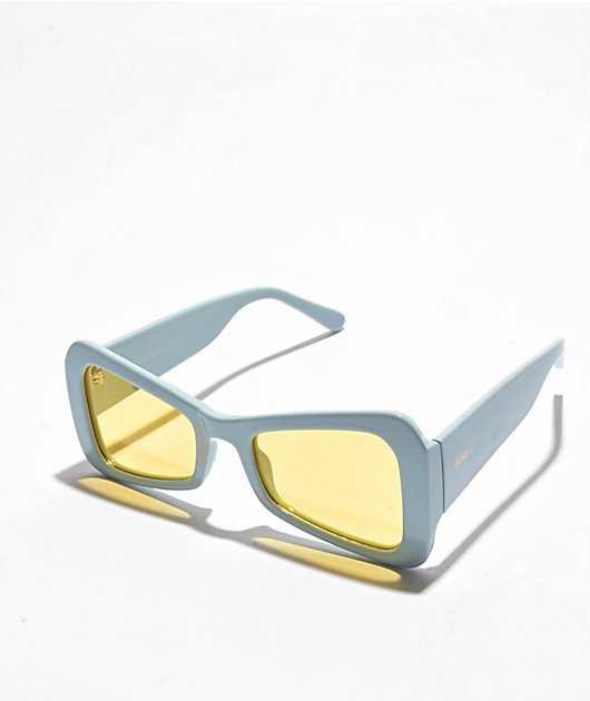 dime. x Kali Uchis Blue & Yellow Polarized Sunglasses | Zumiez display picture 3