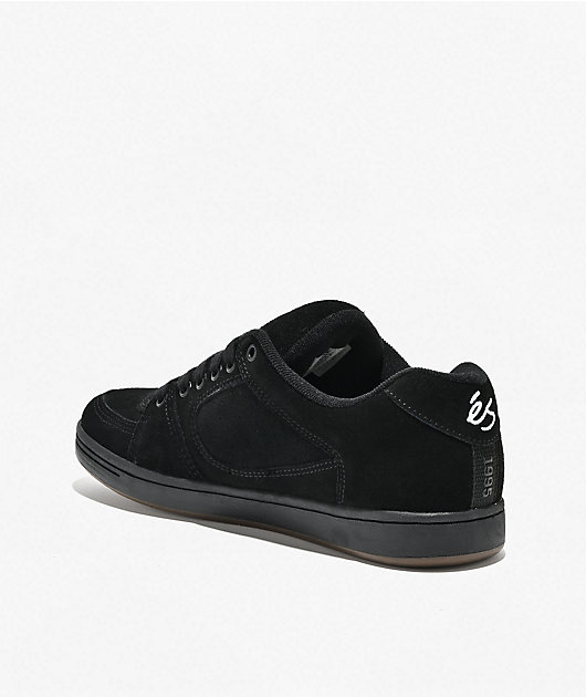 eS Accel Black Skate Shoes