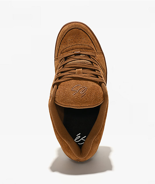 eS Accel Brown & Gum Skate Shoes