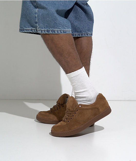 eS Accel Brown & Gum Skate Shoes video