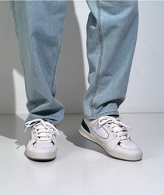 eS Accel Fit White & Teal Skate Shoes video