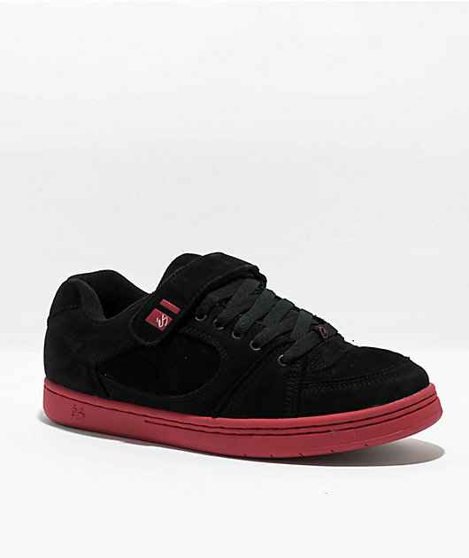 eS Accel OG Plus Black & Red Skate Shoes