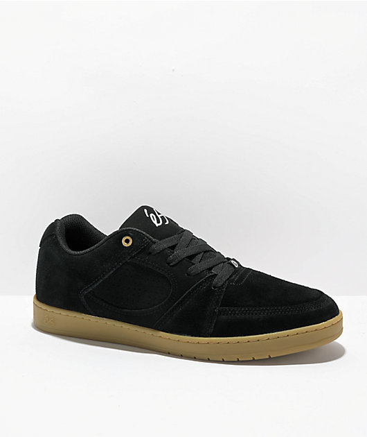 eS Accel Slim Black Gum skate Shoes Zumiez