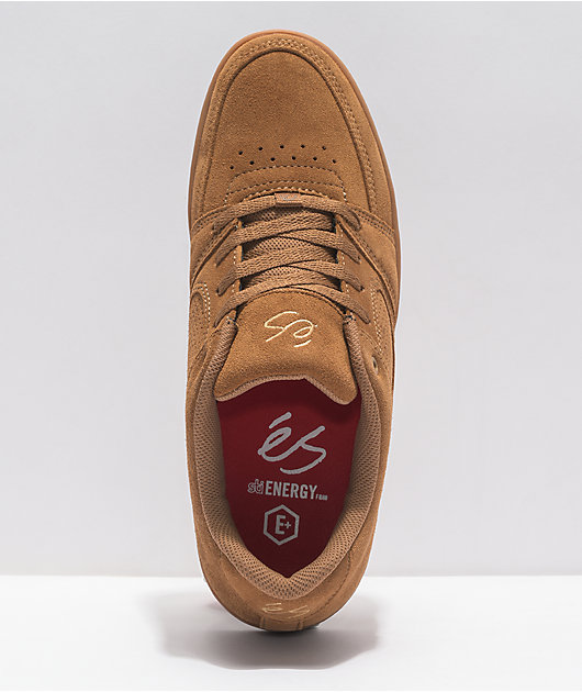 eS Accel Slim Brown & Gum Skate Shoes