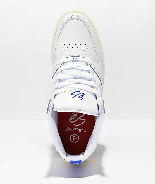 eS Accel Slim Mid White & Tan Shoes