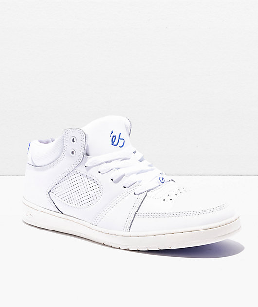eS Accel Slim Mid White & Tan Shoes | Zumiez eS Accel Slim Mid White & Tan Shoes | Zumiez