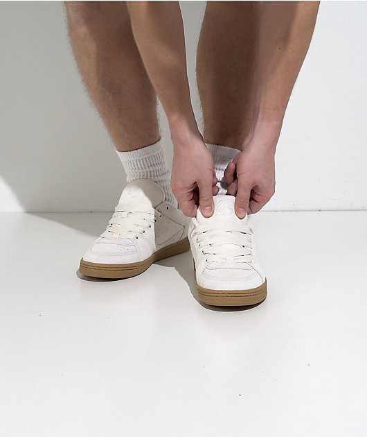 eS Accel White & Gum Skate Shoes video