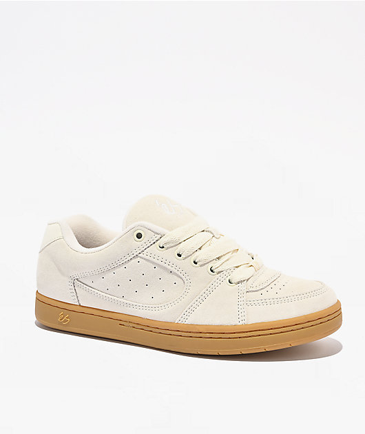 eS Accel White & Gum Skate Shoes | Zumiez