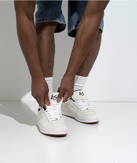 eS Accel White Skate Shoes video