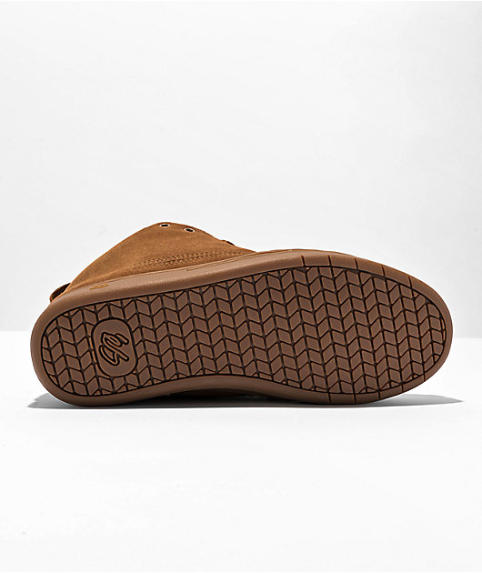 Brown suede skate shoes best sale