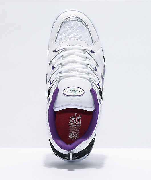 black and purple skate shoes