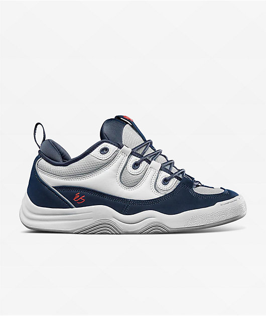 eS Two Nine 8 White & Navy Skate Shoes | Zumiez