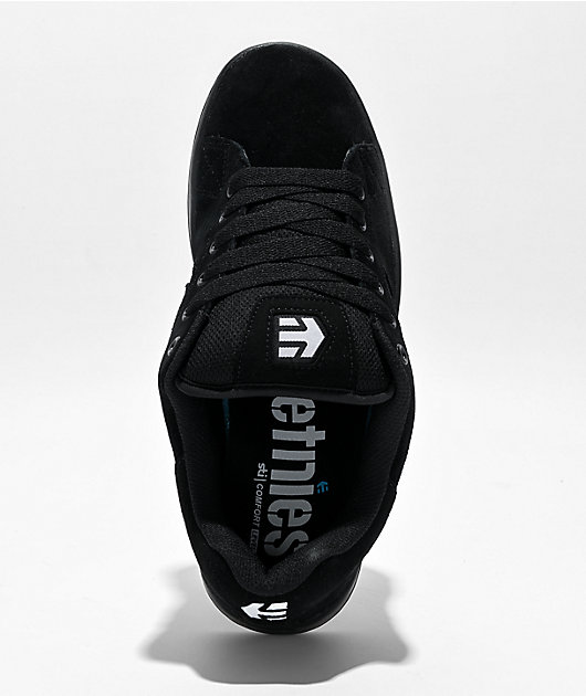 etnies Callicut Black & White Skate Shoes
