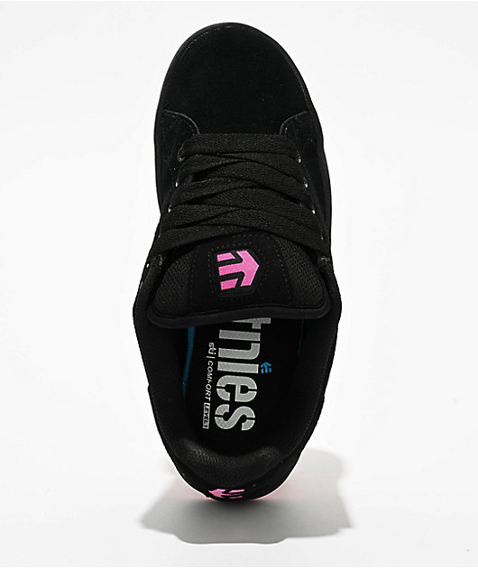 etnies Callicut Black & Pink Skate Shoes | Zumiez