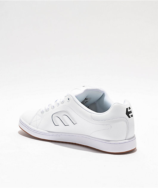 etnies Callicut White & Black Skate Shoes
