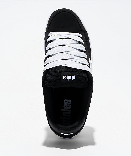 etnies Kingpin 2K Black & White Skate Shoes