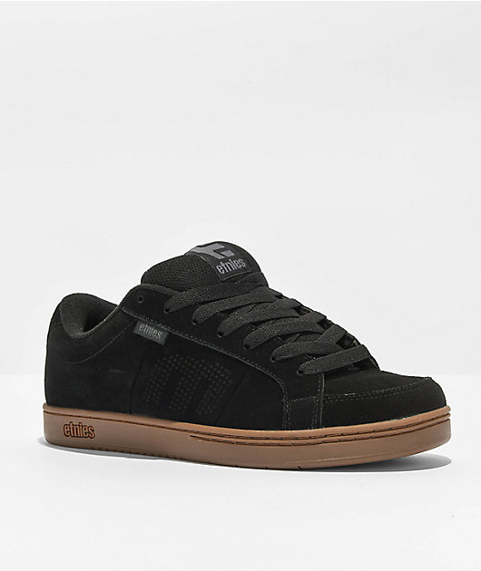 etnies Kingpin Black, Dark Grey & Gum Skate Shoes