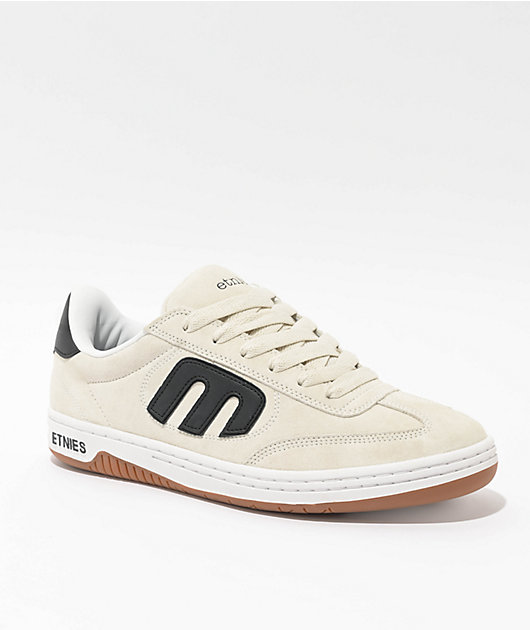 Etnies Locut White & Black Skate Shoes | Zumiez