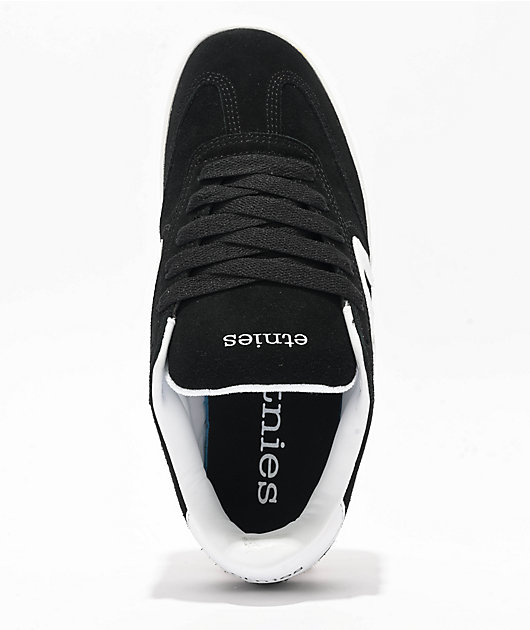 etnies Locut Black & White Skate Shoes