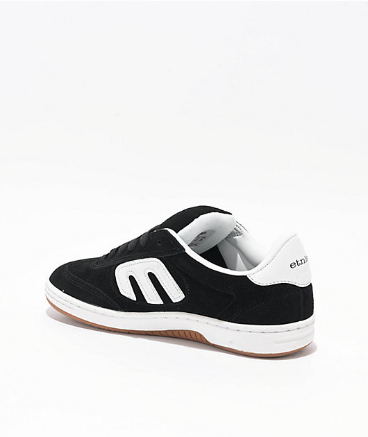 etnies Locut Black & White Skate Shoes
