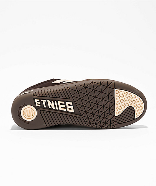 etnies Locut Brown & Bone Skate Shoes
