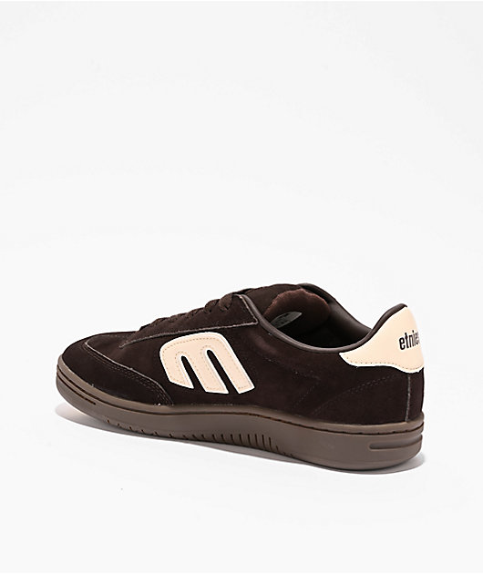 etnies Locut Brown & Bone Skate Shoes