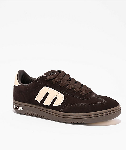 Etnies Locut Brown \u0026 Bone Skate Shoes | Zumiez