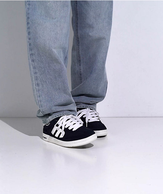etnies Locut Indigo & White Skate Shoes