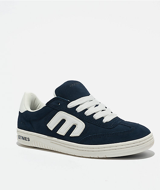 etnies Locut Indigo & White Skate Shoes | Zumiez