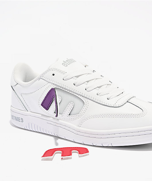 etnies Locut Multicolor Patches White Skate Shoes