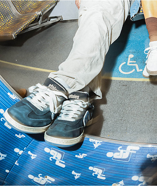 etnies Locut Triple Tongue Black & White Skate Shoes | Zumiez