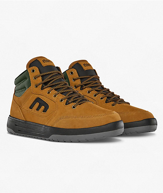 etnies Loot Water Resistant Brown & Black High Top Shoes