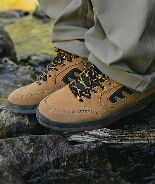 etnies Loot Water Resistant Brown & Black High Top Shoes