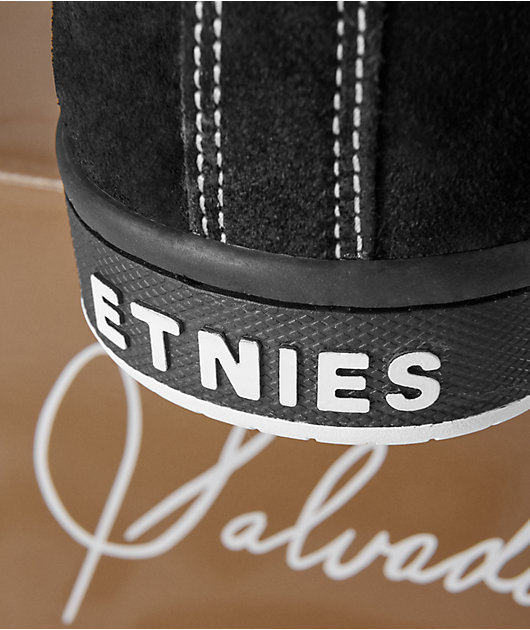 etnies Sal 23 Black & White Skate Shoes