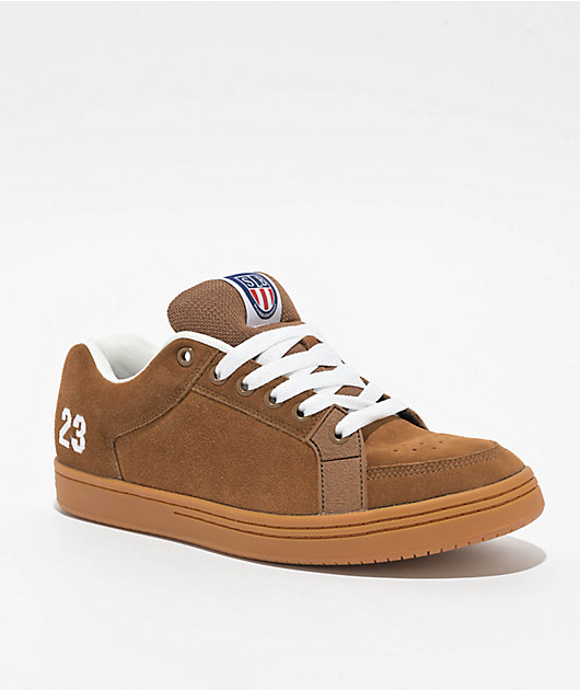 etnies Sal 23 Brown \u0026 Gum Skate Shoes | Zumiez
