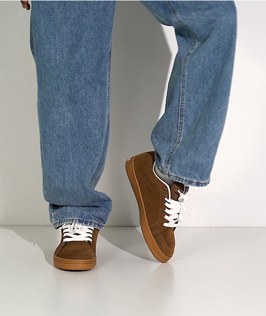 etnies Sal 23 Brown & Gum Skate Shoes | Zumiez