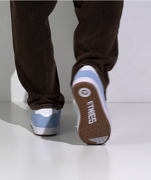etnies Scam Blue White Skate Shoes Zumiez