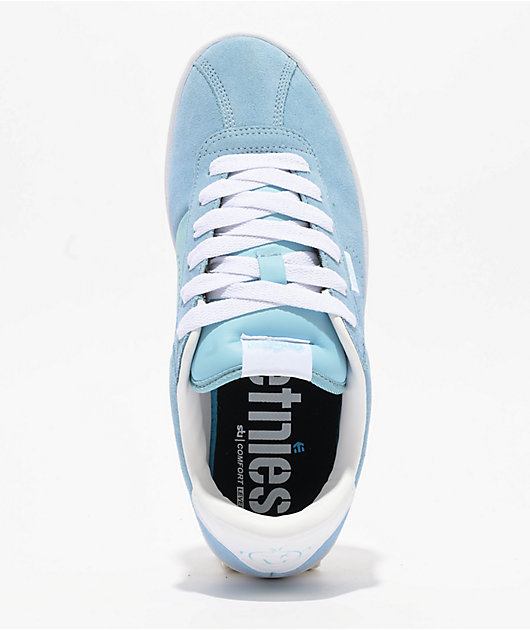 etnies Scam Blue & White Skate Shoes | Zumiez