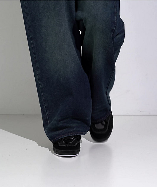 etnies Snake Black White Skate Shoes Zumiez