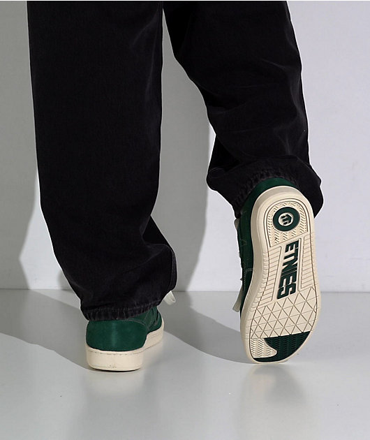 etnies Snake Green & White Skate Shoes