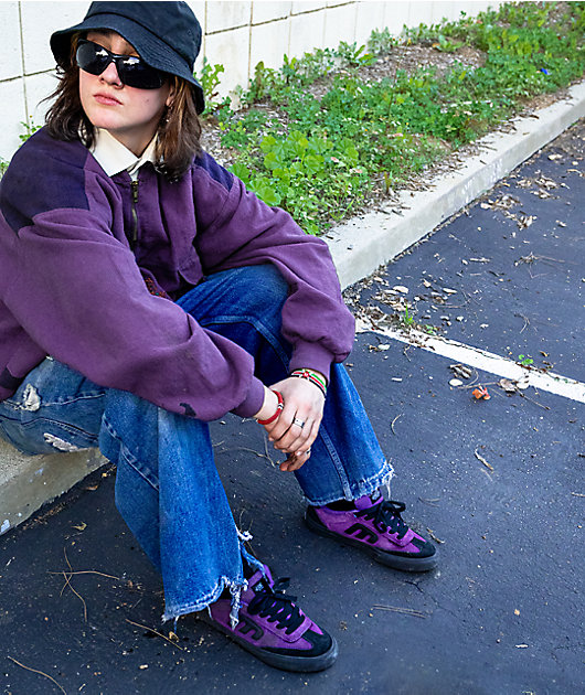 etnies Werka Locut Vulc Purple & Black Skate Shoes