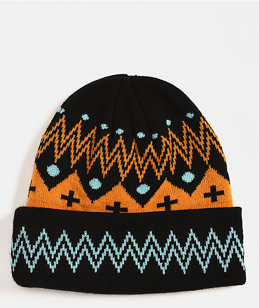 etnies x Apache Geometric Black Beanie | Zumiez
